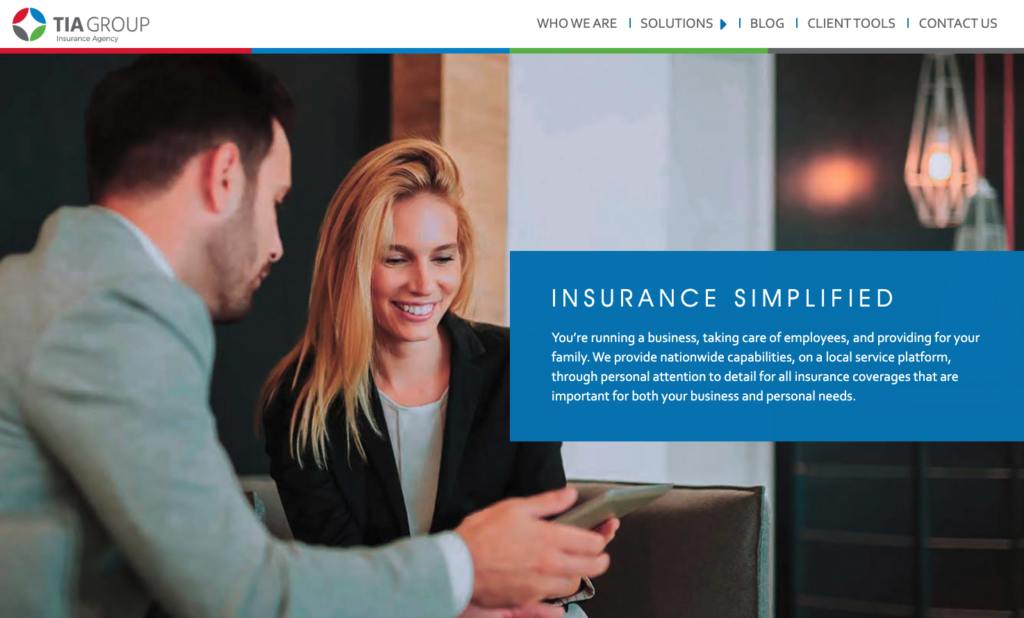 TIA Group Insurance website